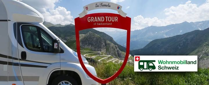 Profilbild der Facebook-Gruppe Grand Tour of Switzerland mit dem Wohnmobil