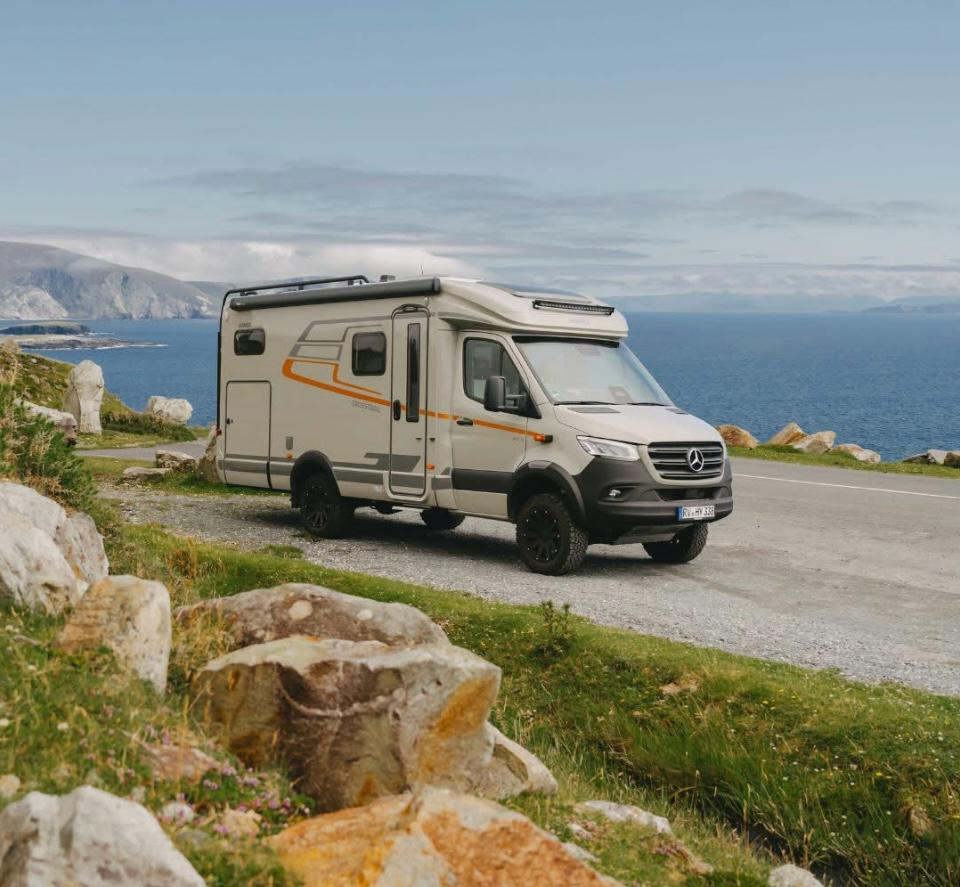 Wohnmobil auf der Panoramastrasse
